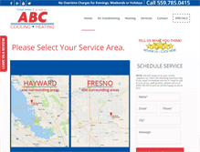 Tablet Screenshot of abccooling.com